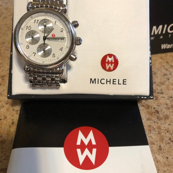 New Michele Analog Quartz 1/20 Second Chronograph - Picture 11 of 11